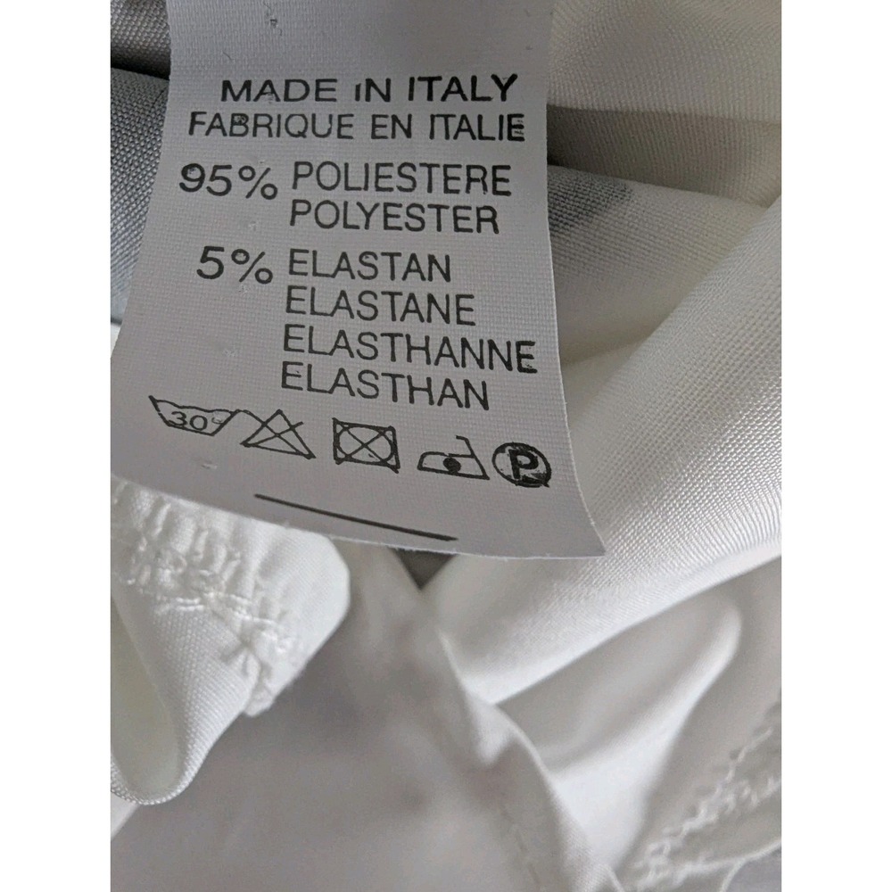 Mickey & Minnie Graphic Blouse Top White Ruffle Sleeve Button Up Black White Lg - Picture 6 of 6